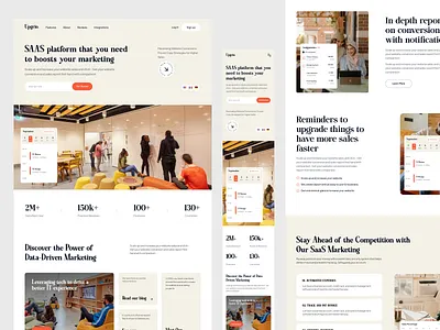 Saas Landing Page agency agency website business website corporate homepage landing page saas service web website website design