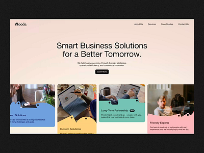 Corporate Website - Animation Version agency animated animation business company corporate creative landing landing page landingpage orange professional prototype web website