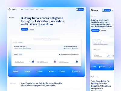 Saas aI landing page ai startup ai website design design homepage minimal orix saas sajon startup ui ux