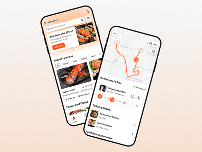 Food Delivery App UI app design branding design food app design food delivery service foor delivery app foor ordering app mobile app online food online food delivery app online food order app responsive design restaurant app restaurant booking app ui ui ux