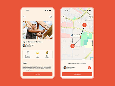 Home Service App UI/UX Design instanthomeservicebooking