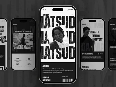 Matsuda - Luxury Bold Ecommerce Fashion Website Responsive app awwwards bold branding clothing company profile ecommerce elegant fashion landing page luxury minimalist mobile modern online shop responsive timeless ui web design website