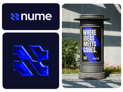 Nume abstract logo app icon brand designer brand guidelines brand identity brand identity design branding business logo company logo fintech logo logo design software technology visual identity