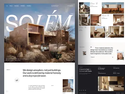 Solem - Architect Landing Page 🏠 apartment architect landing page architecture furniture furniture landing page home hotel website interior interior design interior landing page landing page property property landing page real estate real estate website sales landing page uiux villa website websitee
