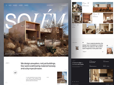 Solem - Architect Landing Page 🏠 apartment architect landing page architecture furniture furniture landing page home hotel website interior interior design interior landing page landing page property property landing page real estate real estate website sales landing page uiux villa website websitee
