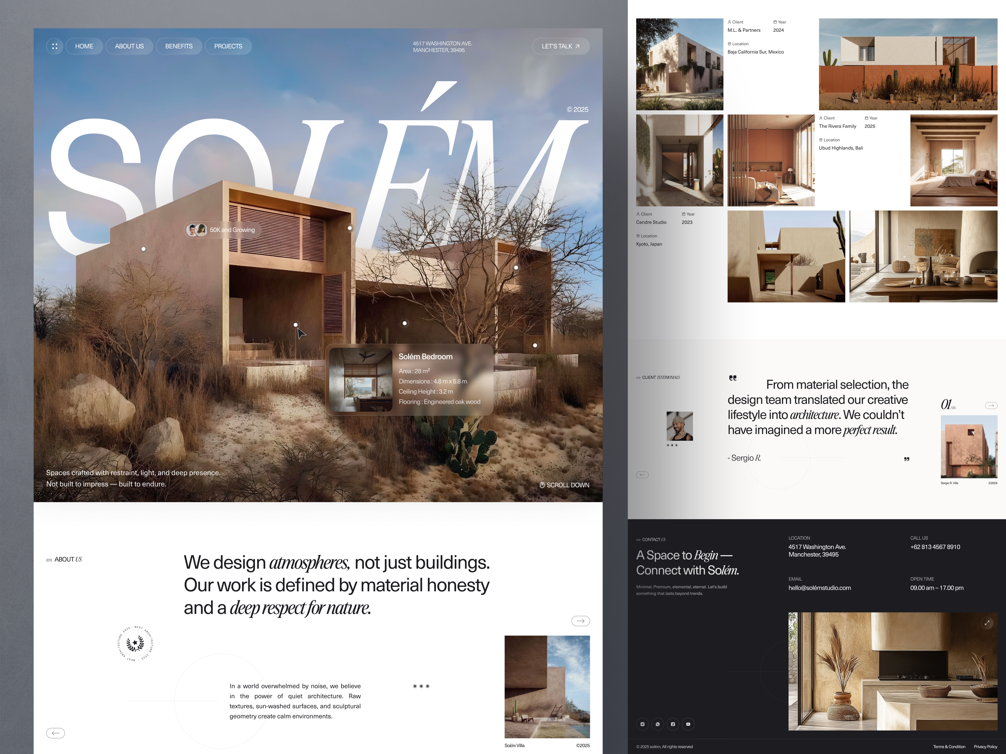 Example of Landing Page UI UX Design
