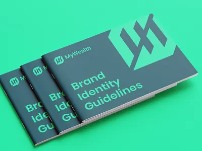MyWealth Logo & Brand Identity Guideline. accounting brand design brand identity brand logo branding crypto custom logo finance logo fintech growth invest investment logo logo design logos marketing startup logo wealth