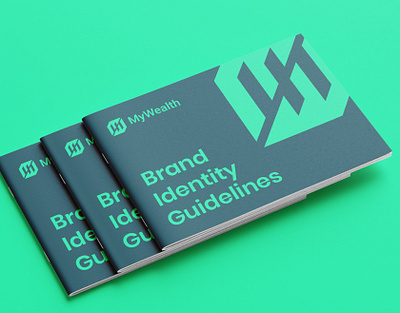 MyWealth Logo & Brand Identity Guideline. accounting brand design brand identity brand logo branding crypto custom logo finance logo fintech growth invest investment logo logo design logos marketing startup logo wealth