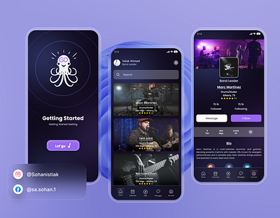 Art & Concert Companion App app branding concert figma music design ui ux