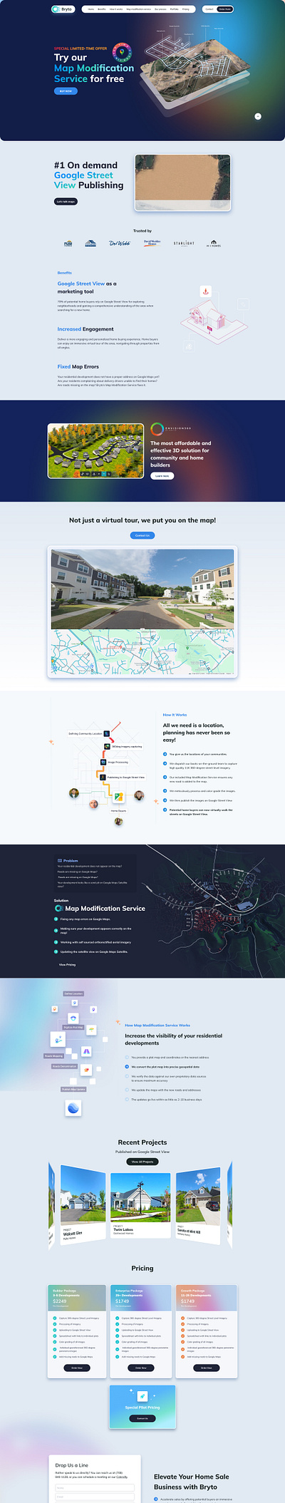 Bryto.com website UI design gsap lottie animation website design