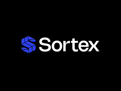 Sortex abstract s logo blockchain branding creative logo crypto geometric logo letter s logo logo design logo for sale logo mark minimal logo minimalist logo modern logo s logo tech logo