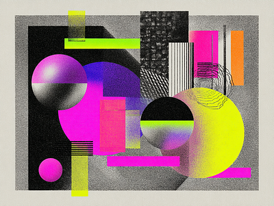 10 Experiments with Japanese Risography Printing 80s composition gradients graphic design japanese minimalism minimalist neon noise printing retro riso risograph risographia risography shapes textures zine