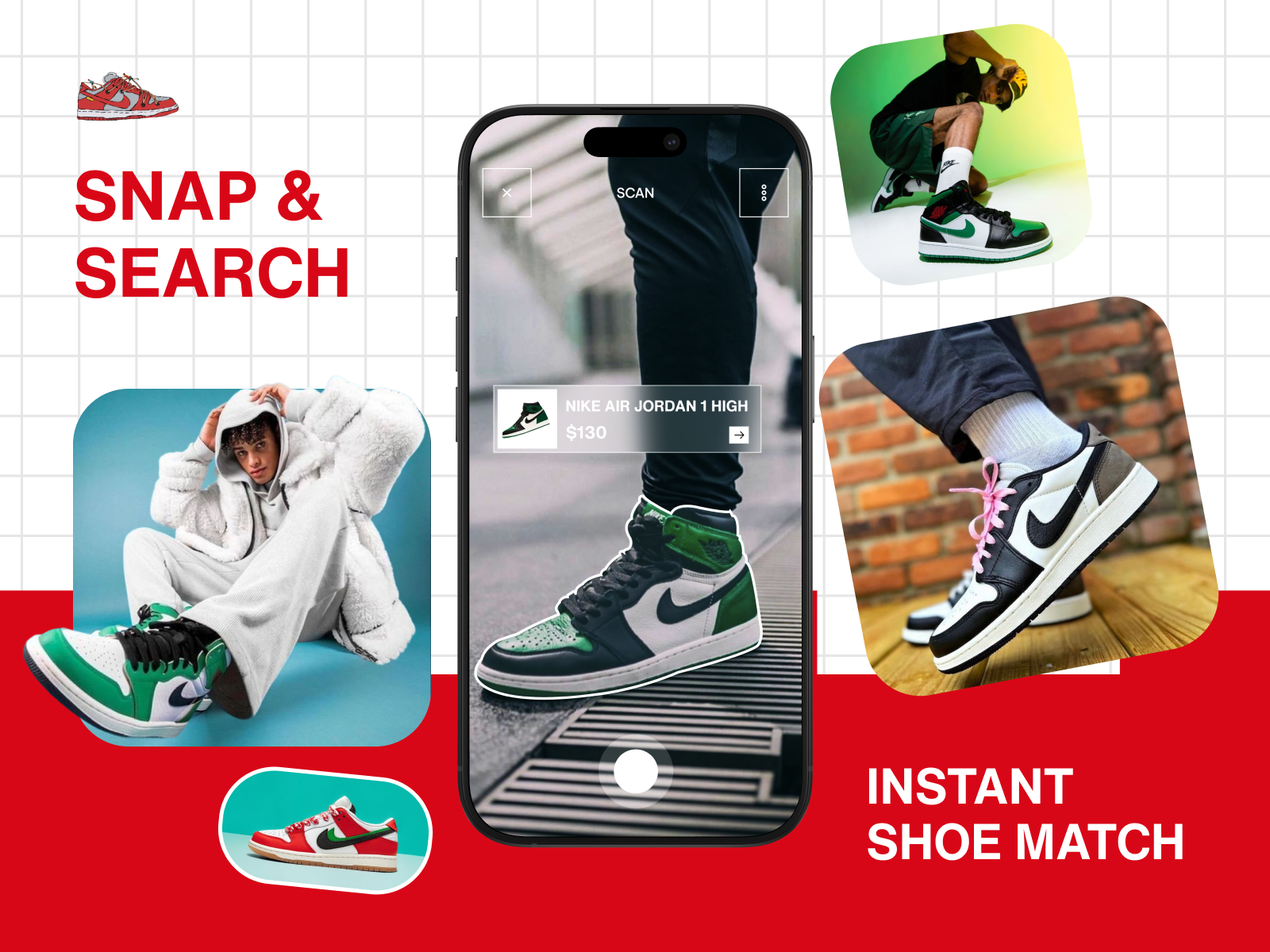 🚀 Reimagining Sneaker Shopping: One Snap at a Time animation brand design branding cleandesign comfort creative website design design ecommerce graphic design instantsearch logo nikedesign order shoes shopping sneakerapp sneakers website sustainable ui ux website