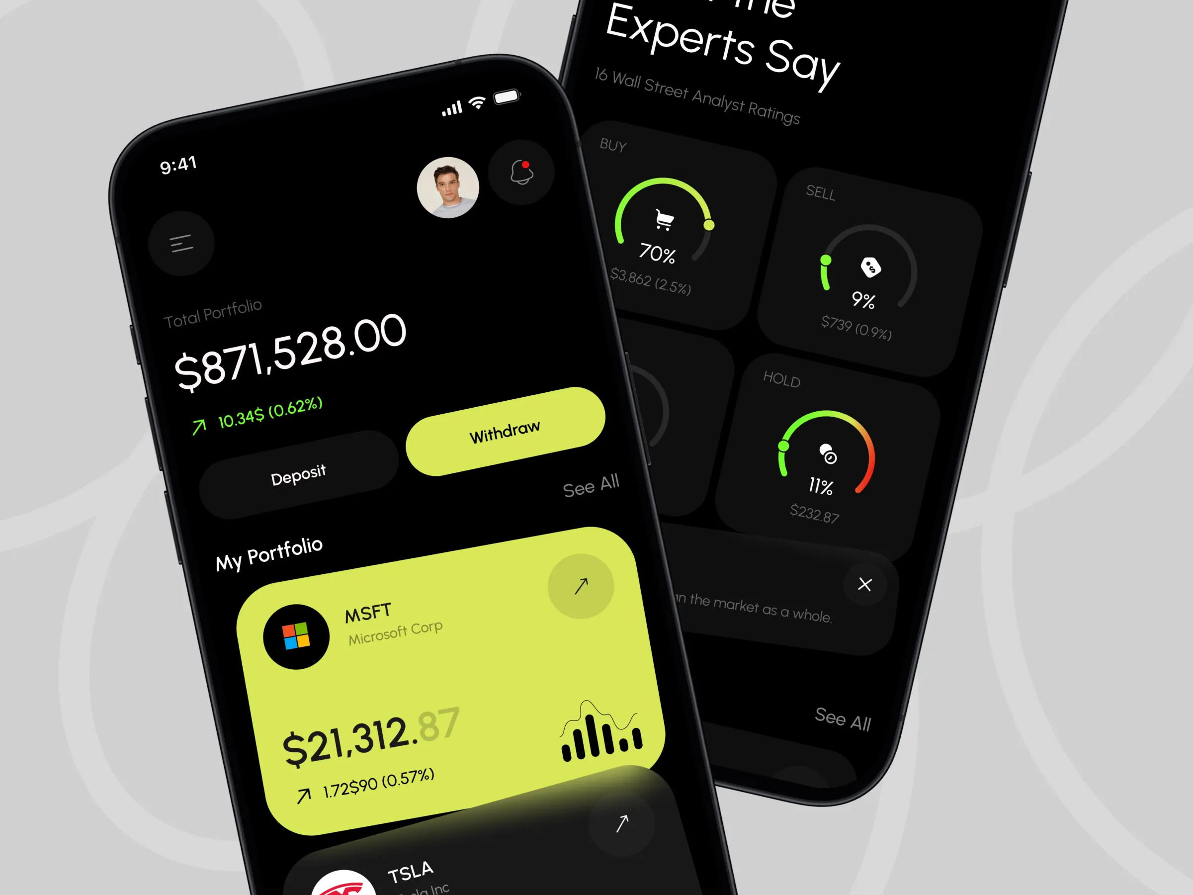 Example of Stock Trading Mobile App