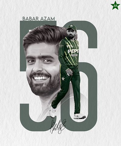 BABAR AZAM 56 | KING OF CRICKET | POST DESIGN babar babar azam babar azam poster branding design flyer flyer design for you graphic design instagram post king post post design poster poster design