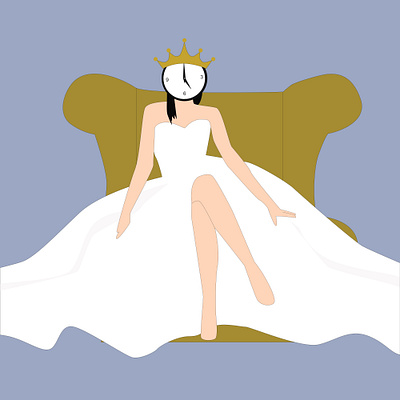 a queen Crown Royal Gold Premium Elegant Fashion Jewelry white