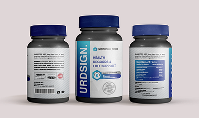 I will design a premium supplement product label packaging advertisement advertising branding design graphic design graphic designer label design marketing packagingdesign supplement label