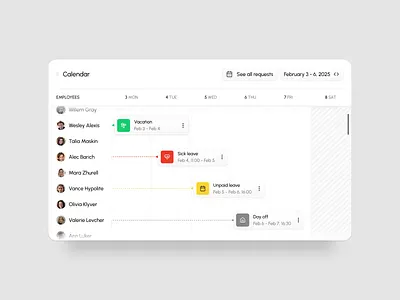 Smart HR Calendar – Built for Real Workflows animation calendar hr micro microanimation motion graphics outcrowd ui ui animation ui design uiux usability ux ux design workflow