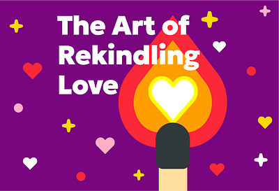 'The Art of Rekindling Love' Illustration digital illustration flat style graphic design illustration vector illustration