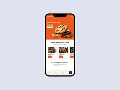 Sweet & Simple – Online Cookie Store UI Design clean design cookie shop dribbble ecommerce figma food ui minimal ui online store ui design ux design web design