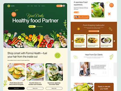 GreenBite - Healthy Food Website app dashboard fast food website food delivery website food design food ordering web food website grocery minimal online food order online grocery pizza restaurant resturant resturant app trandy ui ux web webdesign