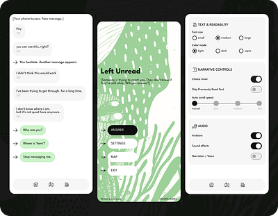 Text based mobile game dailyui figma game app mobile game mobileui settings textbased ui ui design