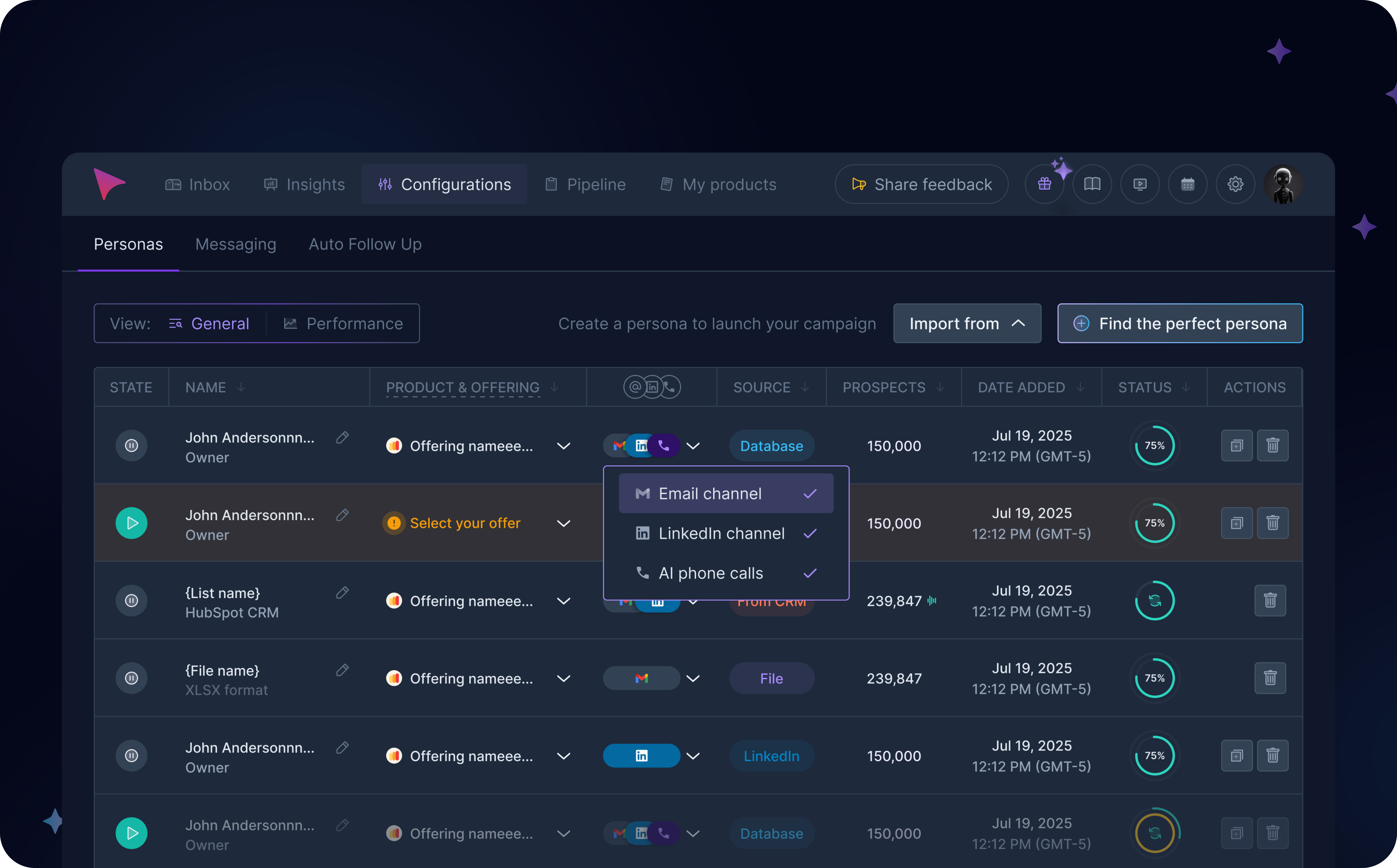AnyBiz – Select Communication Channel