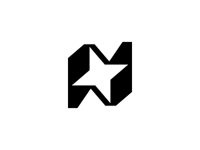 Letter N Star logo branding design letter n star logo logo logo design modern logo