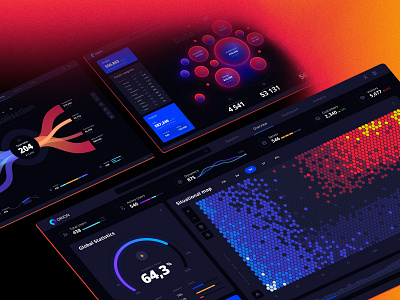 Full-width charts templates 3d animation branding bubble chart dashboard dataviz design desktop graphic design hex logo motion graphics saas statistic template ui
