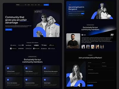 Marken - Community for B2B marketers animation b2b branding community logo motion graphics ui web design