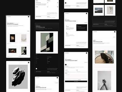 Photobook — Template #6 blog cms concept design designer landing page minimalist modern photography portfolio ui ux web web design webdesign website