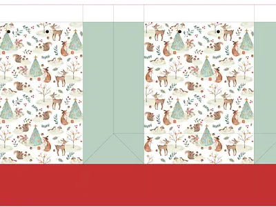 Christmas Grifts Bag branding graphic design illustration totebag