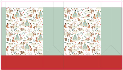 Christmas Grifts Bag branding graphic design illustration totebag