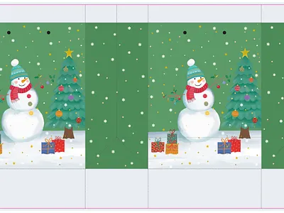 Christmas Gifts Bag branding branding design design graphic design illustration totebag