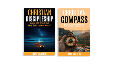Book cover design - CHRISTIAN COMPASS, DISCIPLESHIP amazon cover book cover design cover ebook ebook cover graphic design typography