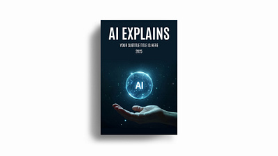 Book cover design - AI EXPLAINS amazon book book cover design branding cover cover design design ebook graphic design illustration kdp book cover typography ui