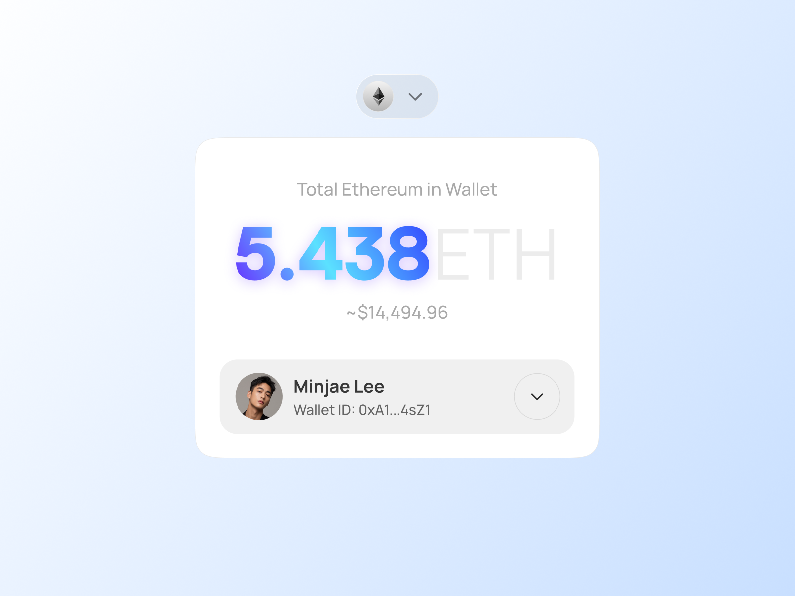 Crypto wallet widget | Crypto exchange platform design app banking dashboard crypto crypto exchange crypto wallet design investment app popup stats trading ui wallet widget