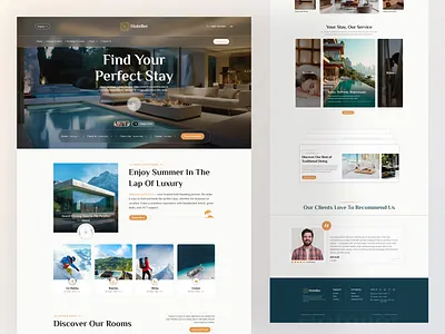 Luxury Hotel Booking Website Design UI bookingwebsite cleanui designshowcase dribbbleshowcase freelancedesigner hotelbookingui hotelwebsitedesign luxuryhotelui responsivedesign travelappui travelwebsitedesign uiuxdesign webdesign websiteinspiration