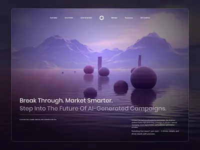 AI Campaigns - Web Design ads ai ai image gneration campaign campaign design clean website devdock hero page hero ui landing page management marketing optimize saas ui design uiux ux web web design website