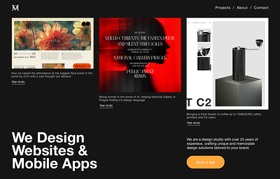 Design agency portfolio agency case study design editorial flower graphic design mobile app orange person portfolio product ui ux web design