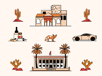 Monocle magazine ambiant character design fagostudio illustration magazine marroco people pictogrammes press texture