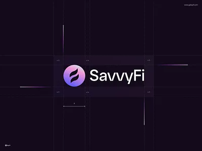 SavvyFi® Modern Fintech Branding & Logo Design bayfi design brand identity digital finance empowerment branding financial app design financial literacy fintech logo gradient logo investment platform logo design minimalist design mobile app branding modern branding purple branding sans serif logo savvyfi® branding startup branding tech branding uiux design youth finance