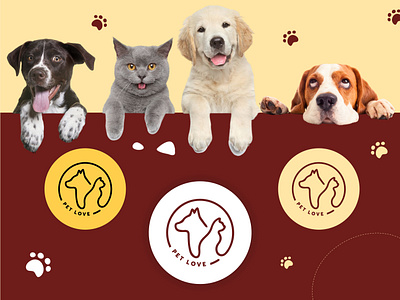 PetLove Logo Design branding color combination design graphic design illustration logo motion graphics typography vector