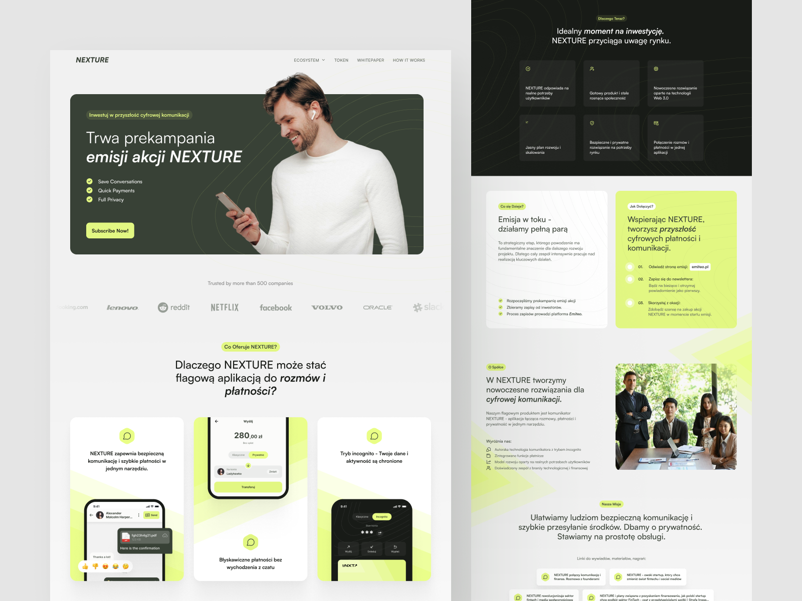 Example of Landing Page Design (Per Page)