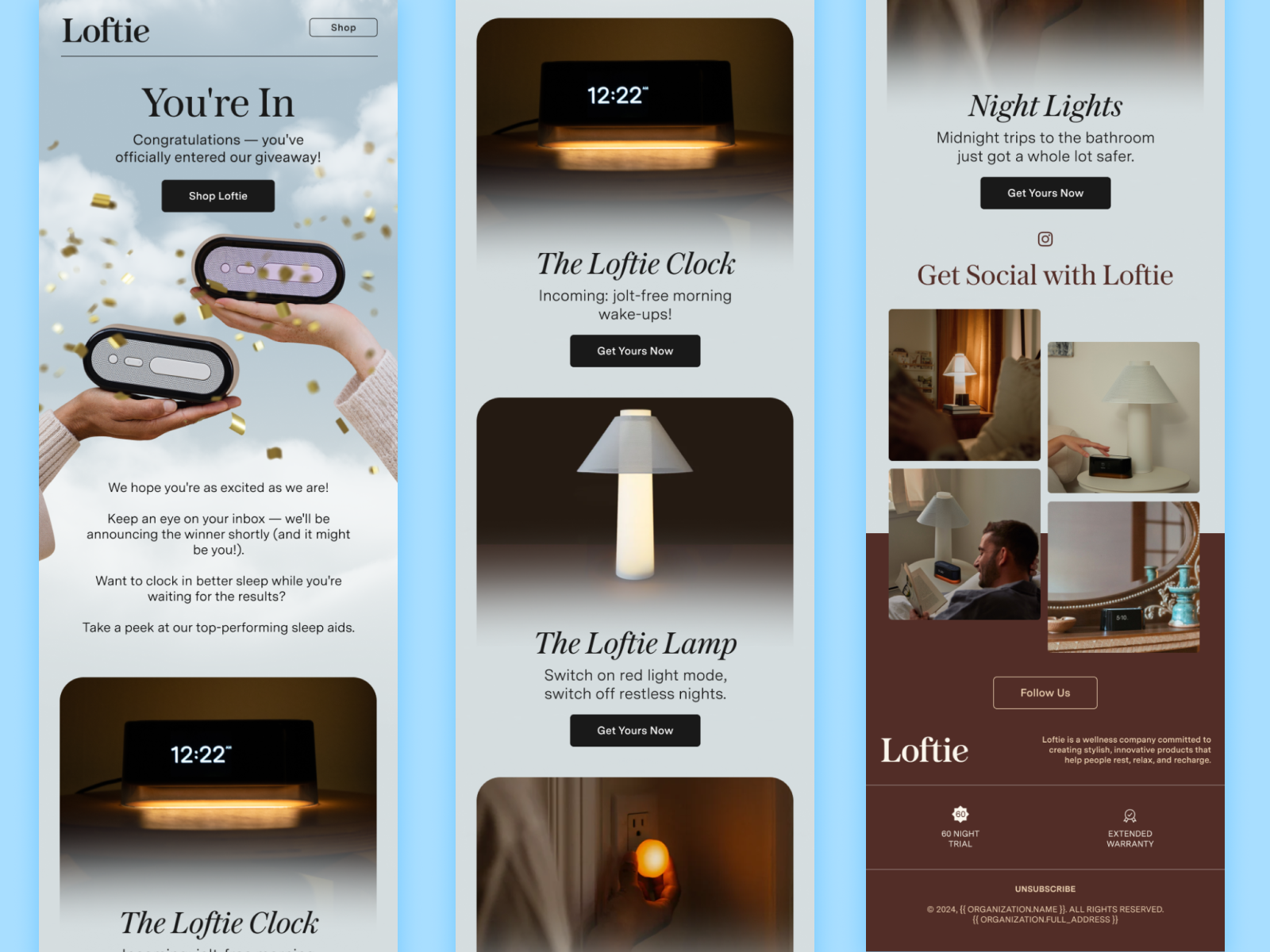 Example of Email Design For Klaviyo & Shopify