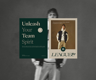 League& 3d branding clothing fashion label logo minimal packaging packaging design poster poster design streetwear style ui university website