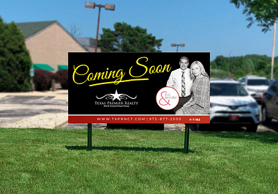 Real Estate Sign coming soon for rent forsale real estate realtor sign