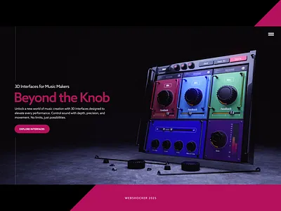 3d UI 3d 3dui animation interface motion design music render ui ux web design web3 webshocker website