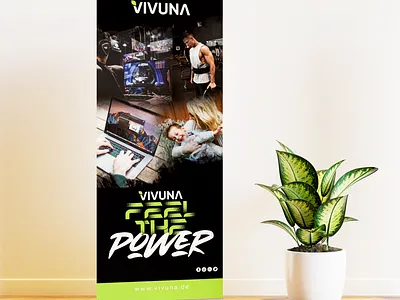 Rollup Banner Design banner design gym power rollup banner vivuna workout