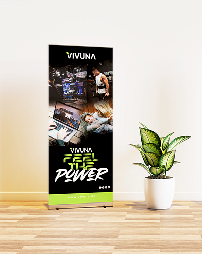 Rollup Banner Design banner design gym power rollup banner vivuna workout